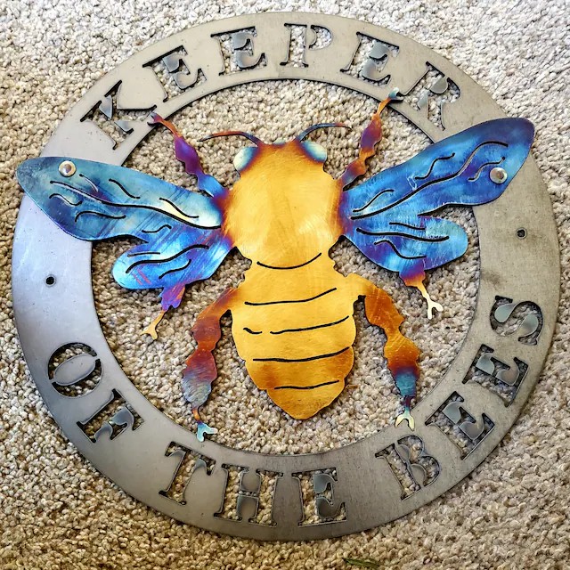 🐝Handmade Keeper of the Bees Metal Art