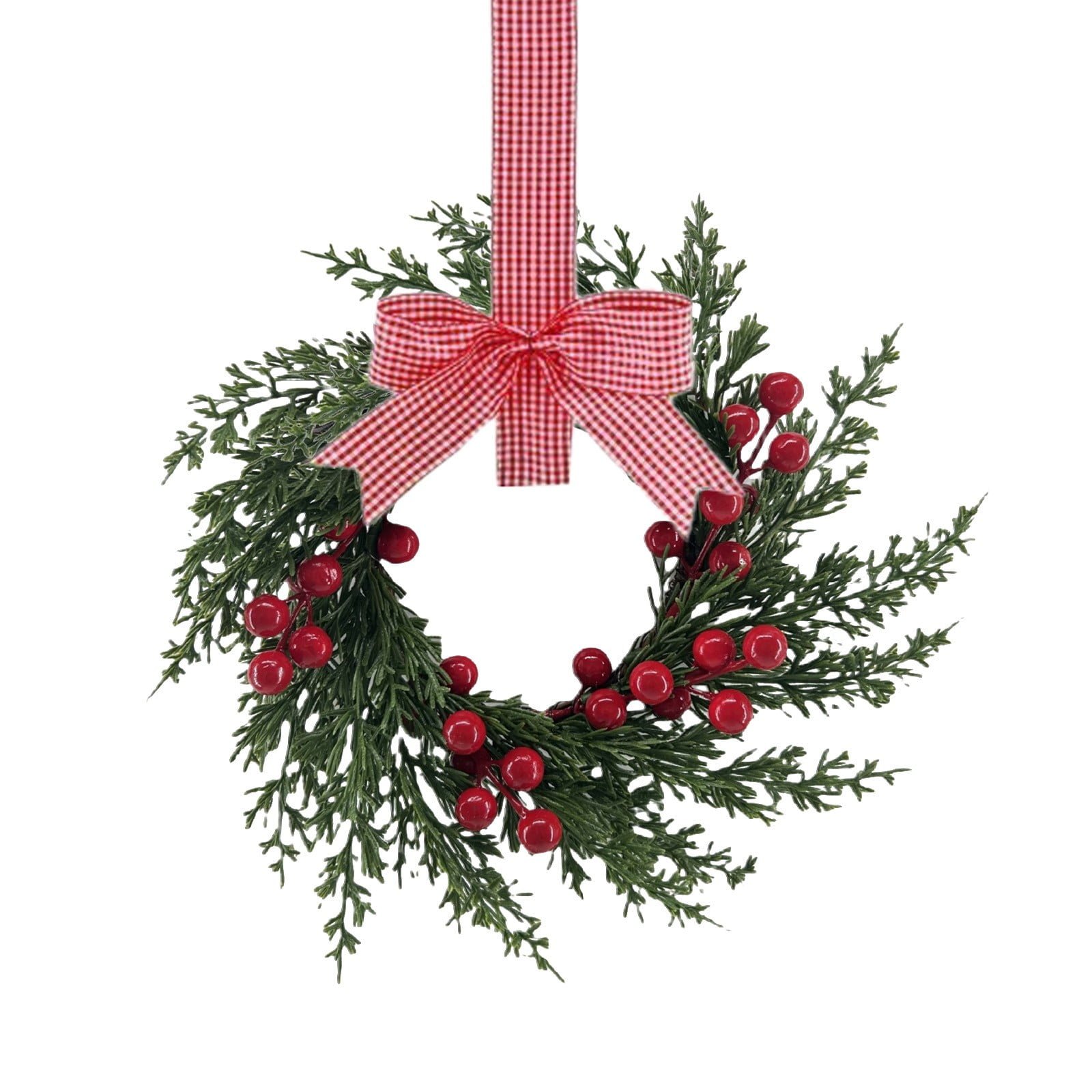 🎄TikTok Christmas Sale -70% OFF✨Christmas Mini Cabinet Wreath with Ribbon Bows