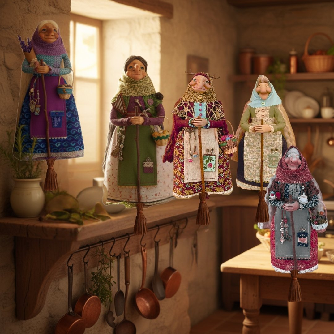 🔥Last Day Promotion 70% OFF🧙Handmade Kitchen Witch Doll