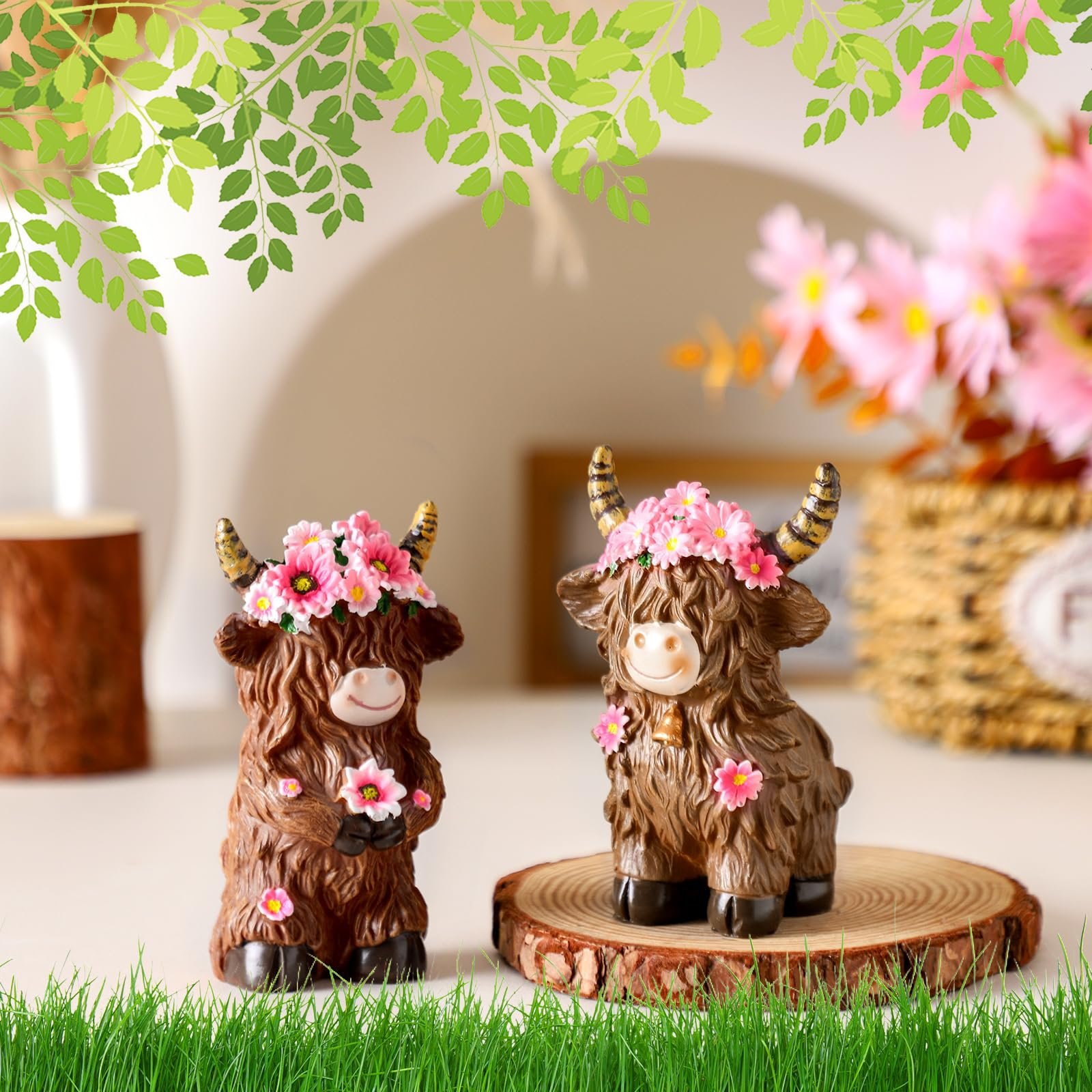 💥LAST DAY SALE 50% OFF💥Highland Cow Figures 2Pcs