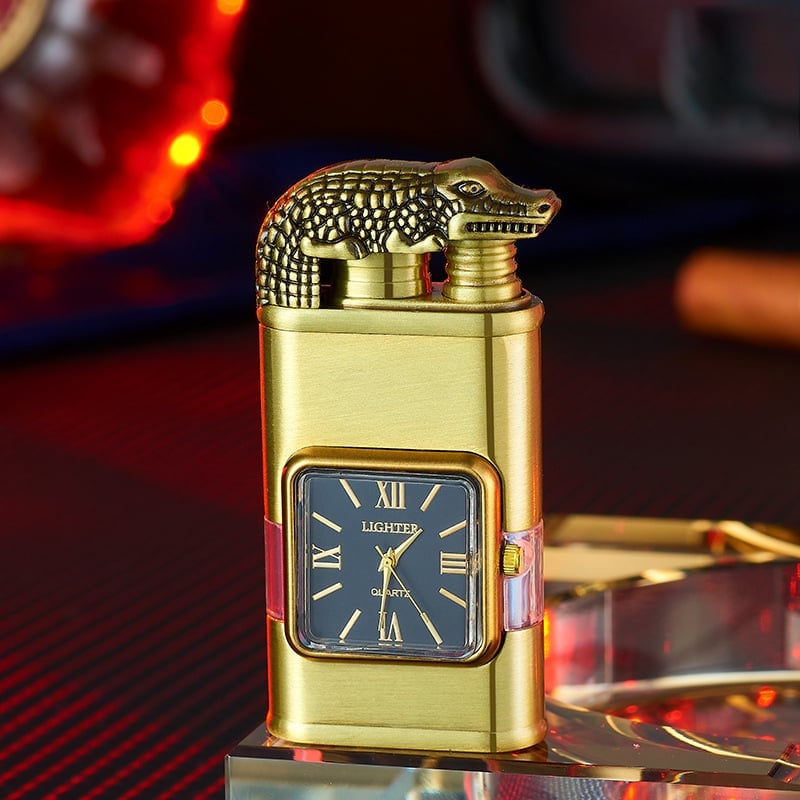 🔥Last Day 50% OFF -Windproof Lighter Vintage Watch Bezel -- Jet flame Torch