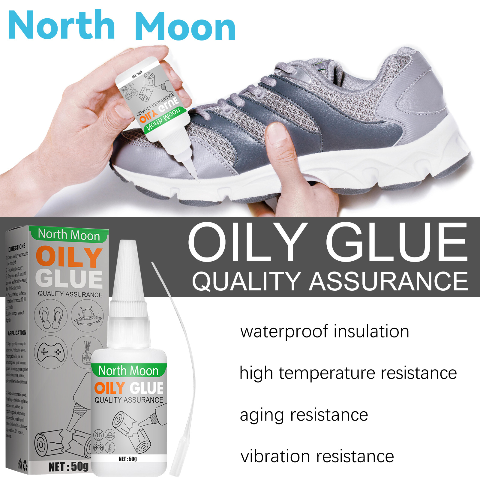 🔥Christmas Hot Sale 70% OFF🔥North Moon Universal Super Glue - BUY 4 GET 4 FREE & FREE SHIPPING