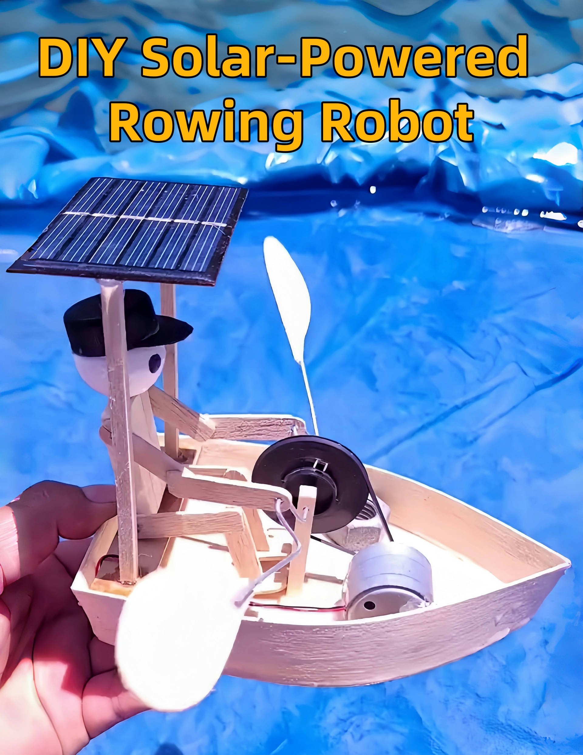 💖Solar-Powered Rowing Robot