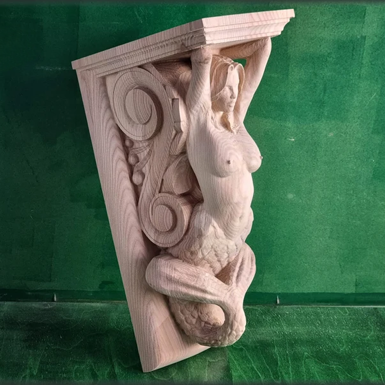 Mermaid and Merman Corbels