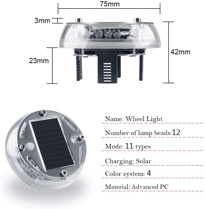 🔥SUMMER SALE- 50% OFF🔥Solar Car Floating Illumination Wheel Center Caps