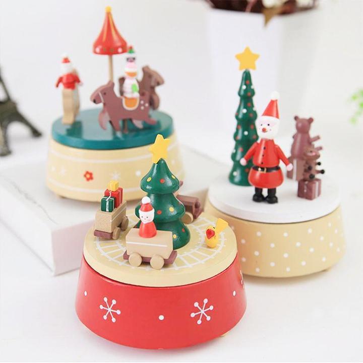 (New Year's Pre-Sale-Save 50% Off)Handmade Wooden Rotating Music Boxes - 🔥BUY 2 FREE SHIPPING