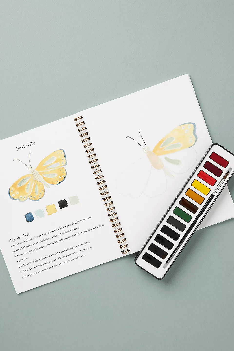 🖼️ Anfängerfreundliches 💕 Aquarell-Arbeitsbuch