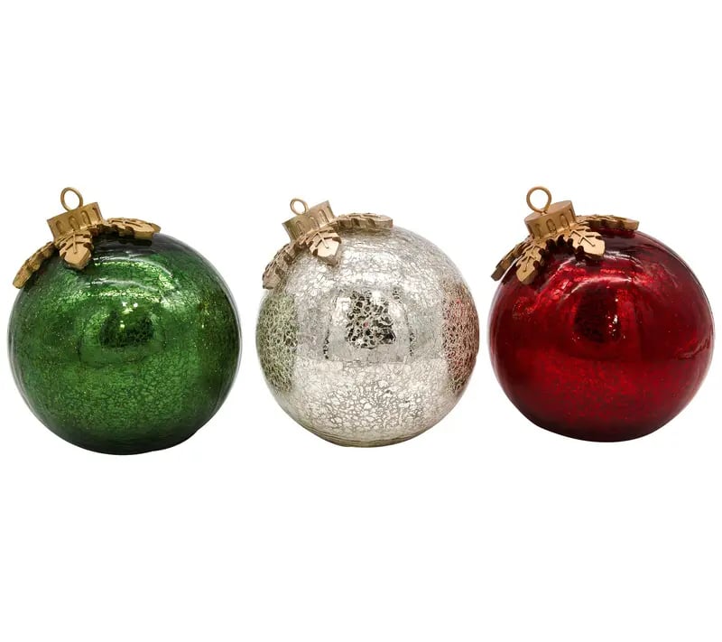 🎄TikTok Christmas Sale -70% OFF🎅Glass Tabletop Christmas Ornaments[3ct]🔔🎁
