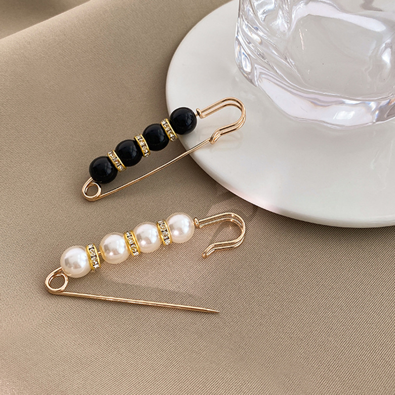 (🔥LAST DAY PROMOTION - SAVE 49% OFF)Fancy Rhinestones Pearls Safety Pin Brooch-BUY 3 GET 3 FREE
