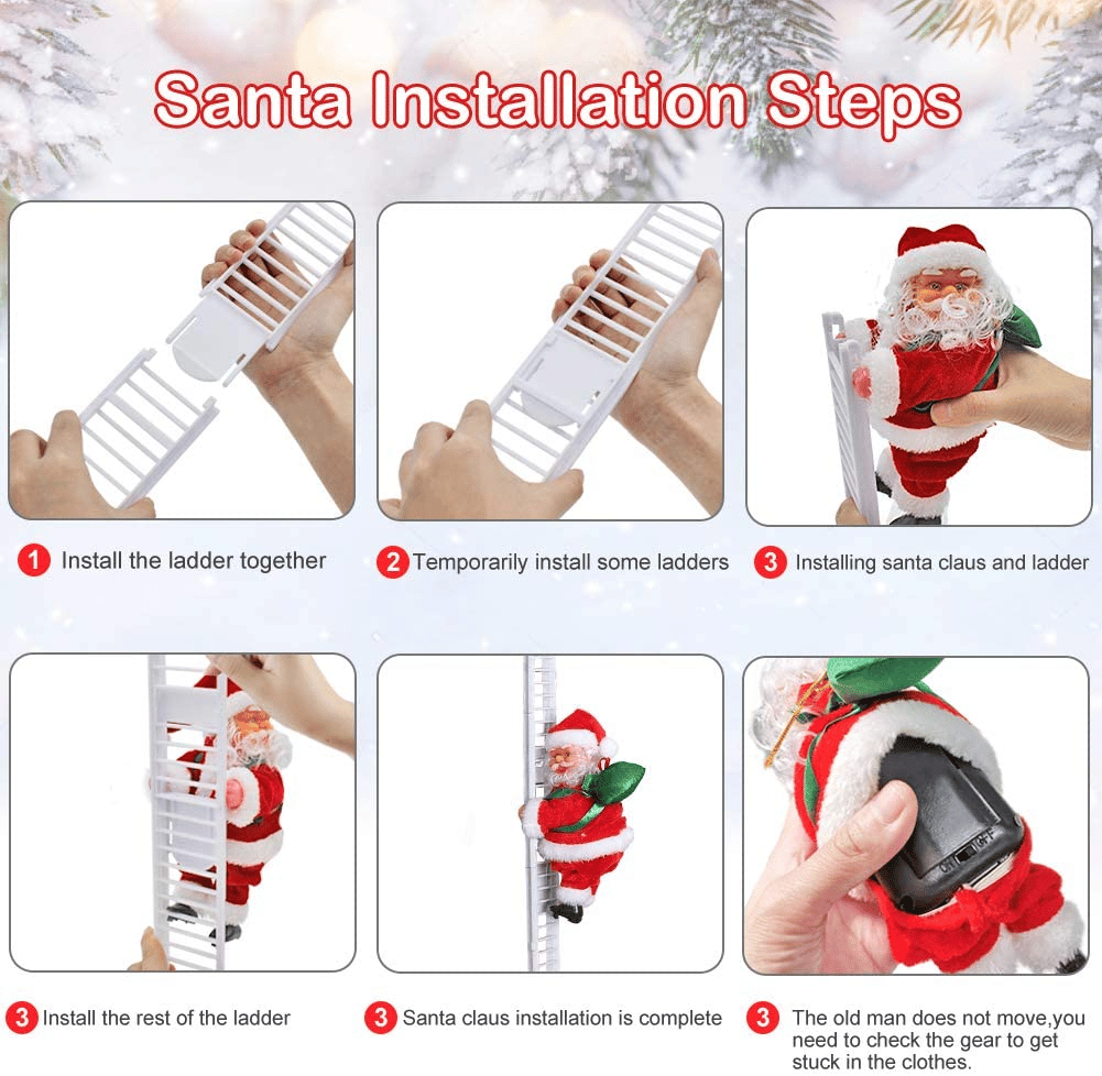 🎅Early Christmas Sale 49% OFF- Electric Climbing Santa🔥Buy 2 Get Extra 5% OFF & FREE SHIPPING