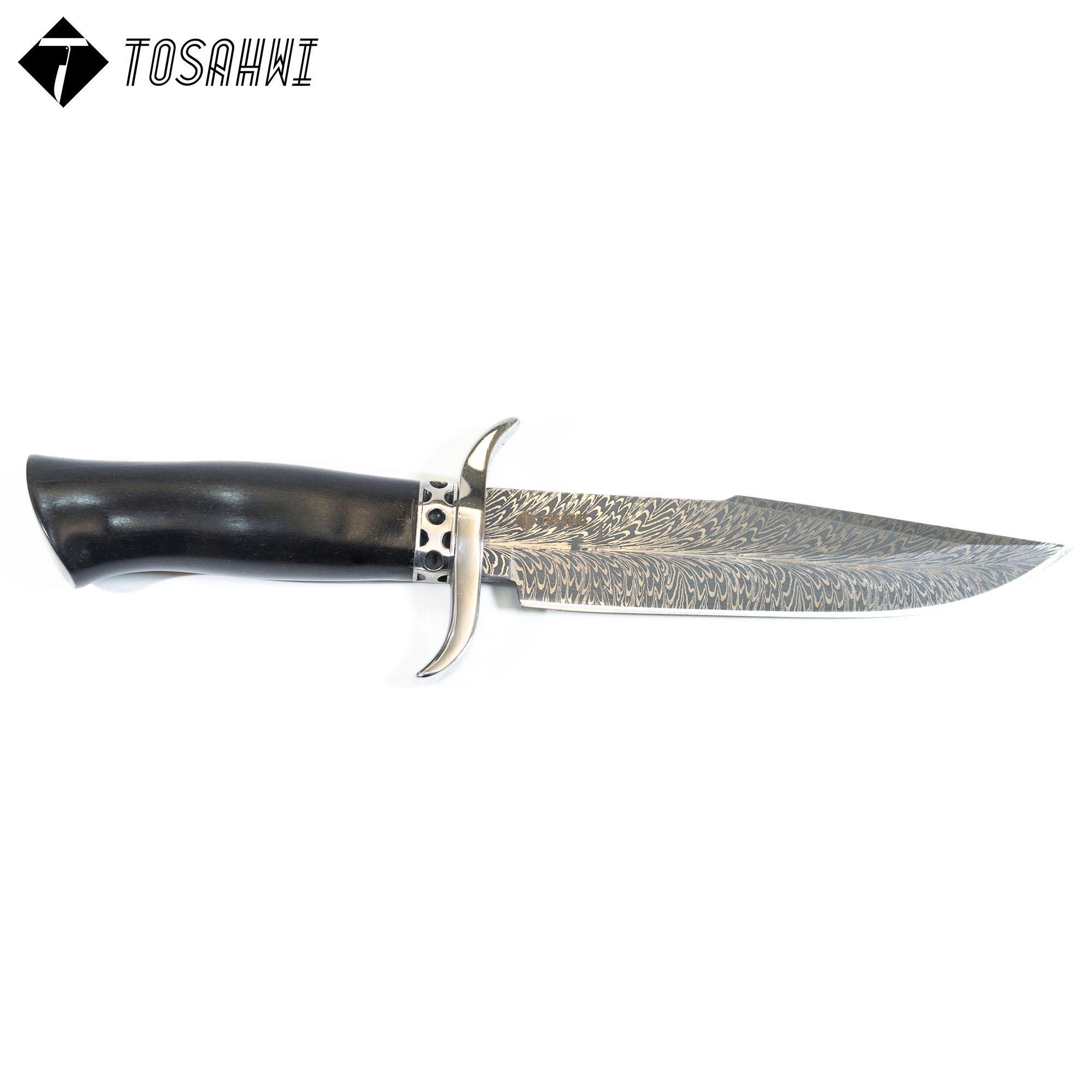 TOSAHWI HANDMADE Sandalwood Handle Chrome Steel Fixed Blades-69541