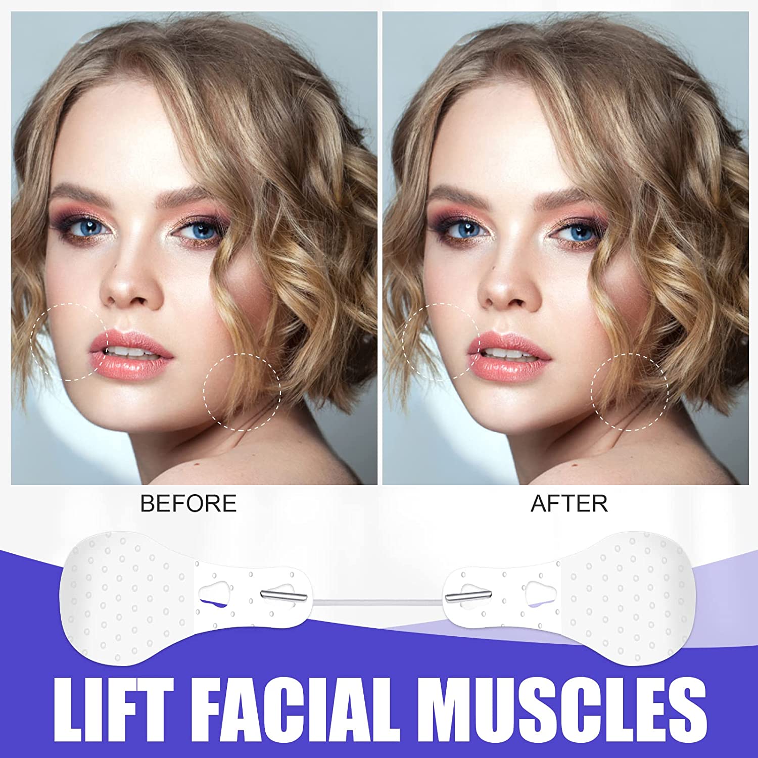 Last Day Promotion 70% OFF - 🔥New Ultra Invisible Waterproof Face Lift Stickers Complete Kit