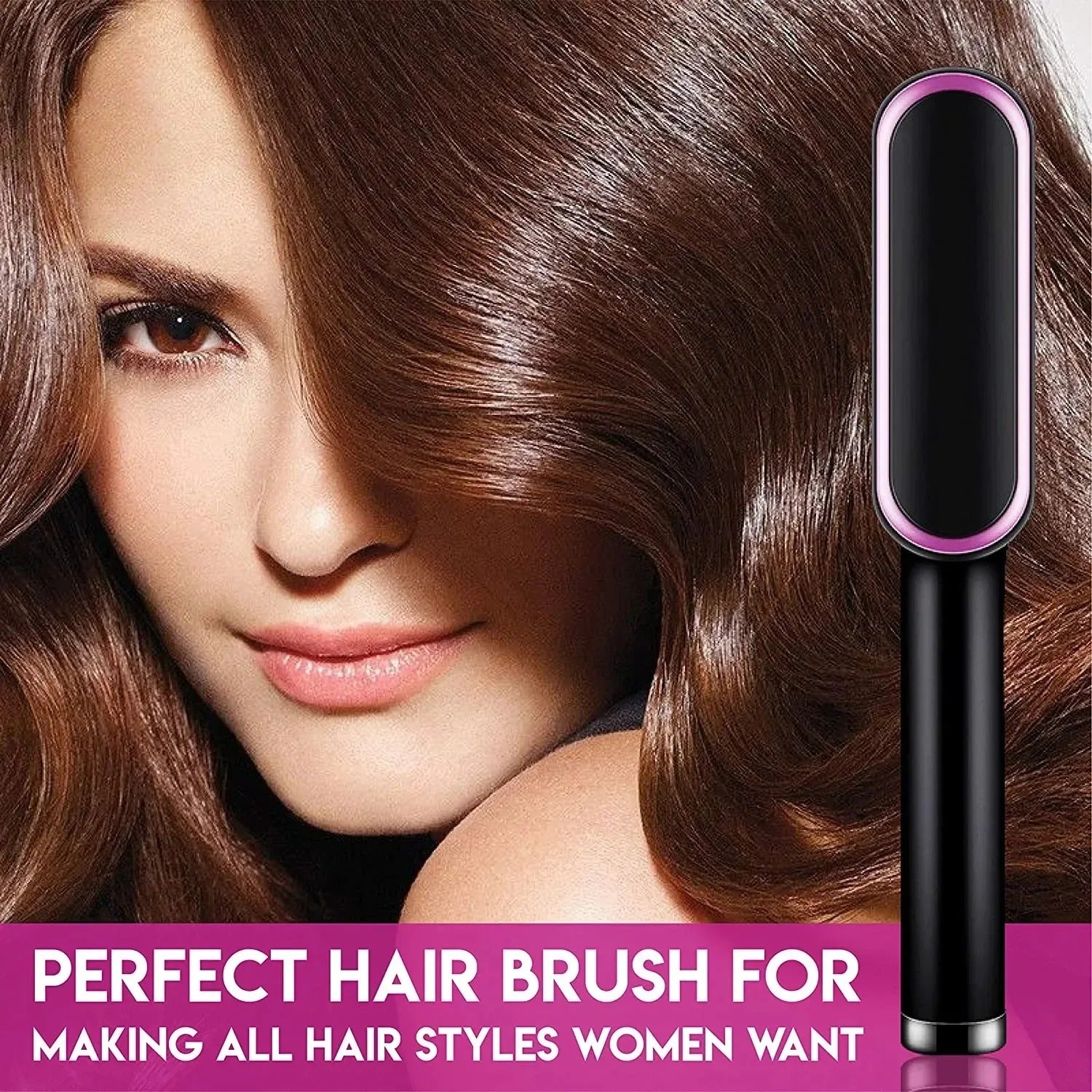 (🔥TikTok Hot SALE)-  Professional Brush Straightener