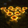 🎊HOT SALE🌻 Waterproof Solar Garden Sunflower Lamp (4 Pack&Buy 2 Free Shipping）