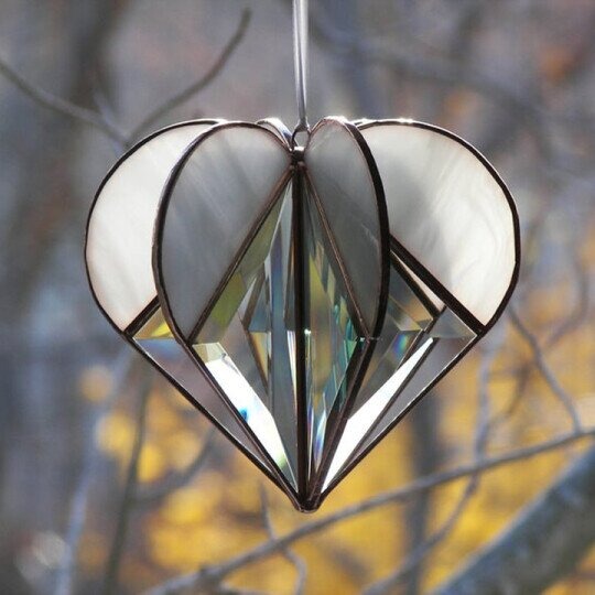 🔥Handmade Stained Heart-shaped Suncatcher-Buy 2 Get Free Shipping