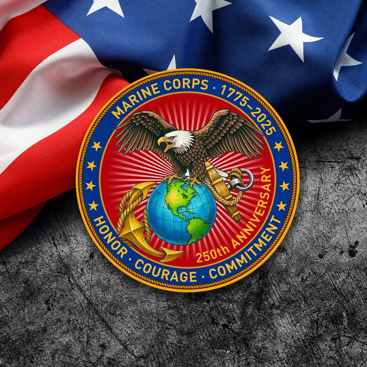 🔥Marine Corps 250th Anniversary Commemorative Coin