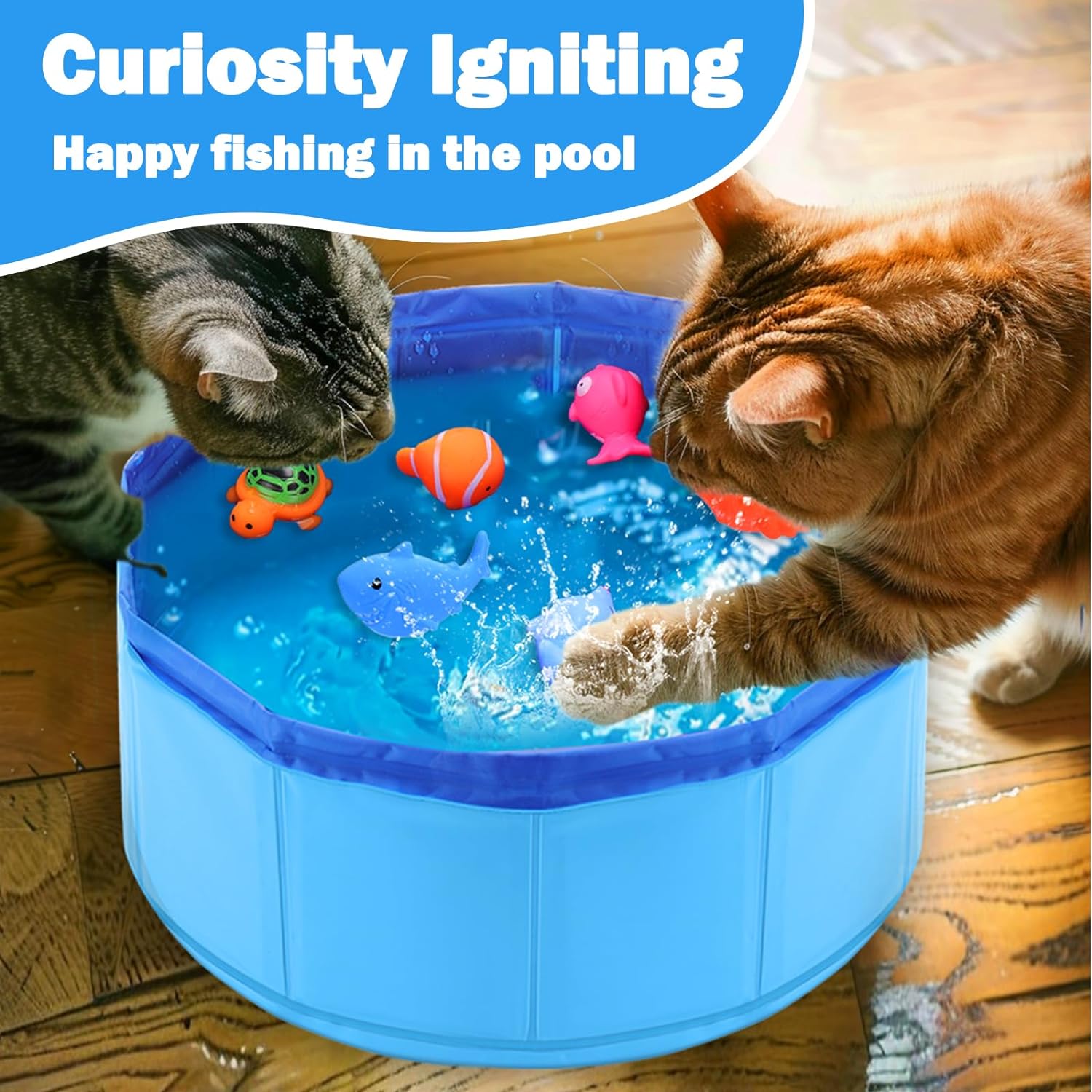 💦Summer Hot Sale-50%OFF😻🐟Cat Summer Fun Fish Pool