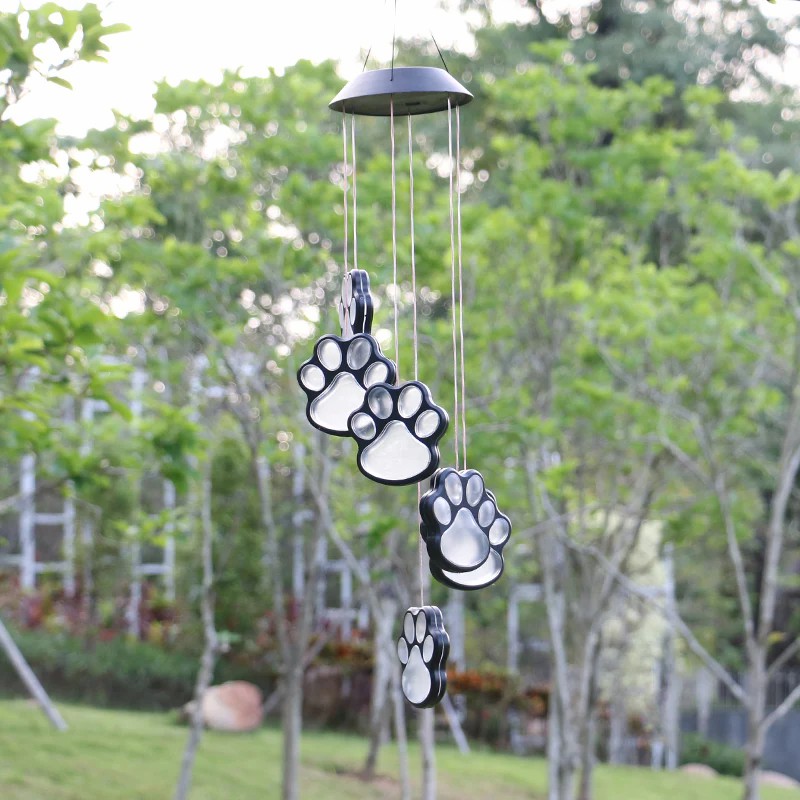 🔥Hot Sale 50% OFF🔥Paw Prints Solar Wind Chime(Buy 2 Free Shipping)