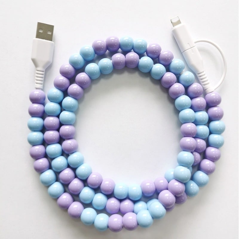 🎁TikTok Last Day Sale - 70% OFF🎉Beaded Charging Cords (🌈SALE $9.99)