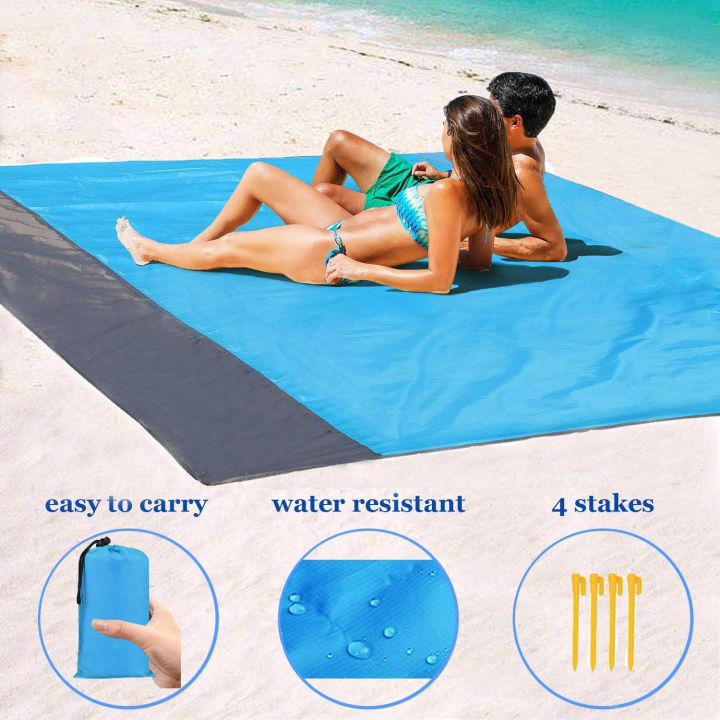 (🌞2022 Early Summer Sale- 48% OFF) Sandproof Beach Blanket Lightweight- Buy 2 Get Extra 10% OFF