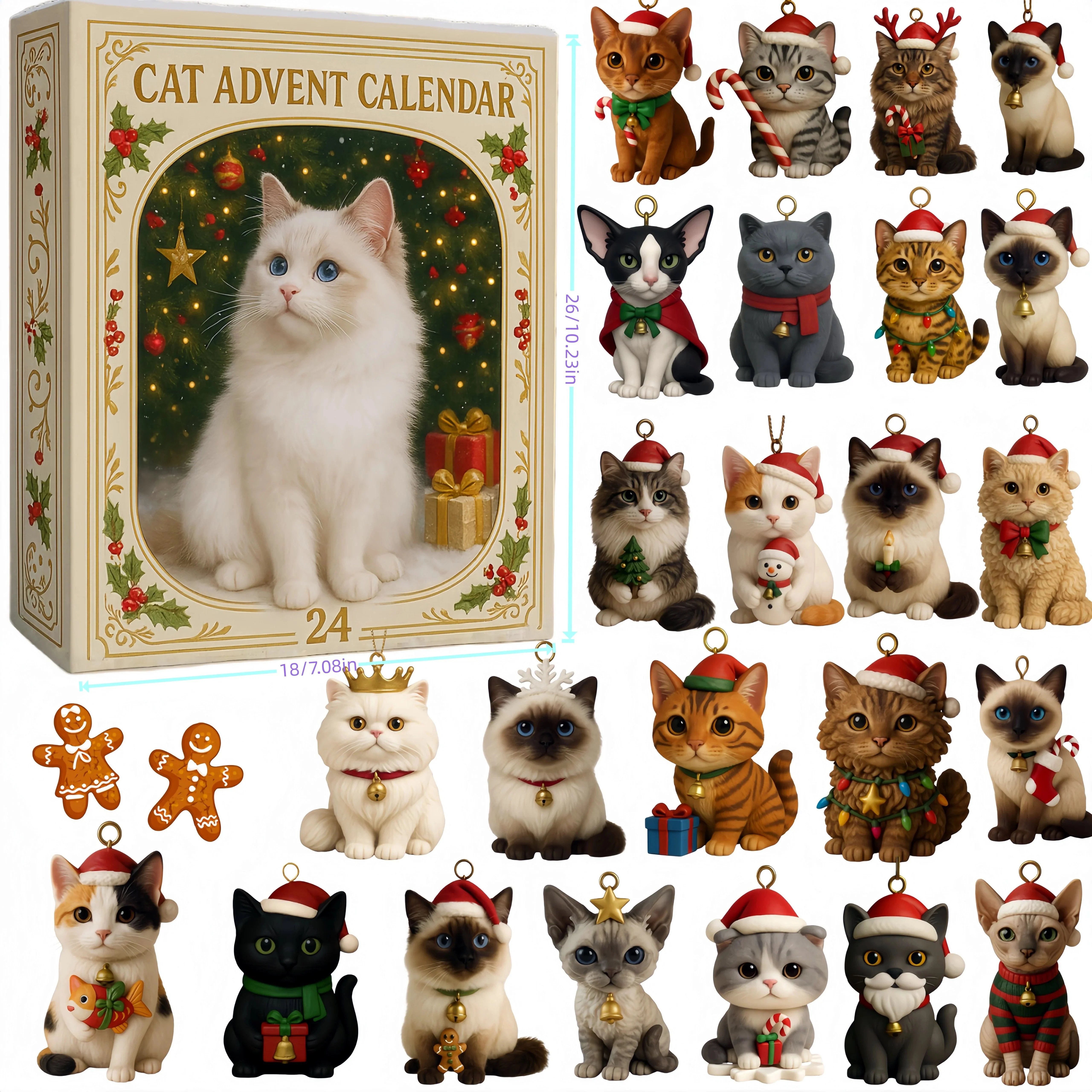🔥Last Day Promotion 50% OFF🔥Purrfect Christmas 2025: Cat Lovers Advent Calendar