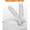 Transparent Realistic Dildo With Power Sucker Masturbation Vibrator Sex Toy -  SN093