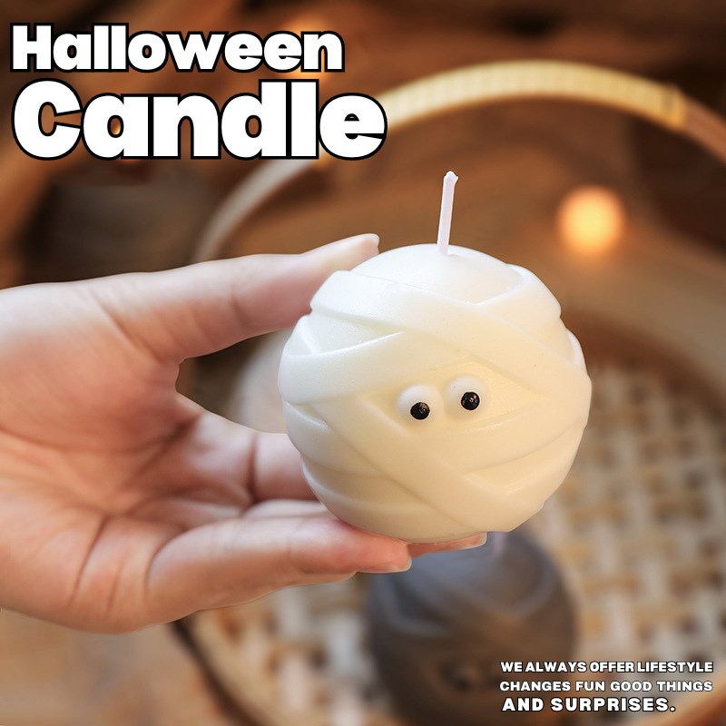 🔥Last Day Promotion 50% OFF🔥Halloween Cute Mummy Candle