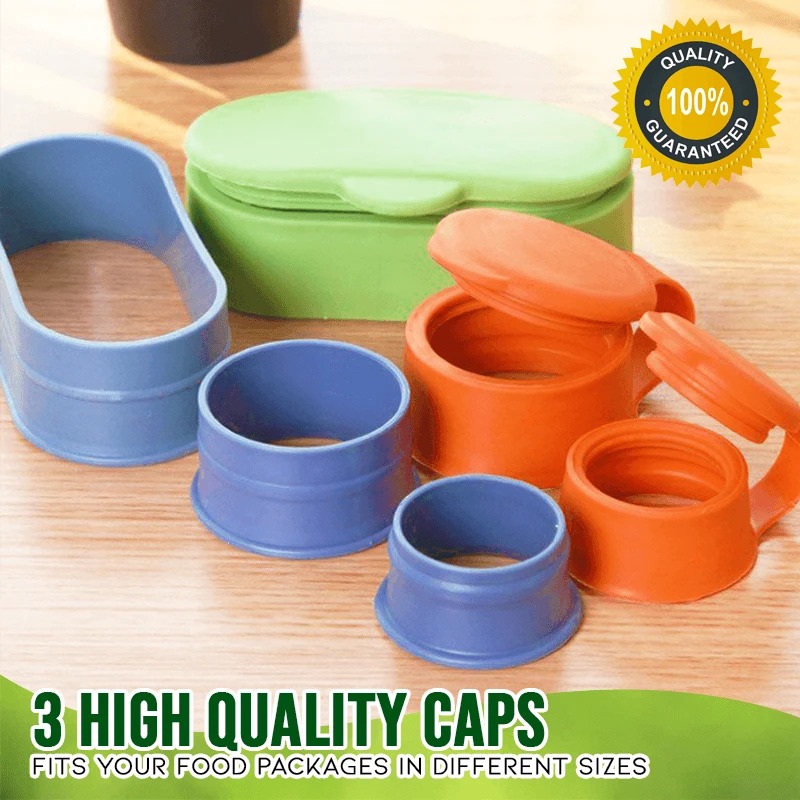 (Clearance Sale- Save 50% OFF)Air-Tight Bag Sealing Cap- A SET/3 PCS