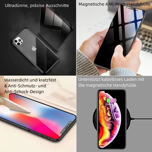 Letzter Tag🎁69% RABATT📱iPhone Blickschutz-Smartphone-Hüllen-Set🔥
