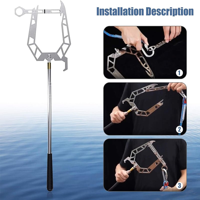 🔥FATHER'S DAY SALE - Telescoping Automatic Boat Dock Hook