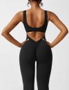 🔥Last Day Promotion 48% OFF-🎁-  V-Back Flared Jumpsuit (Buy 2 Free Shipping)