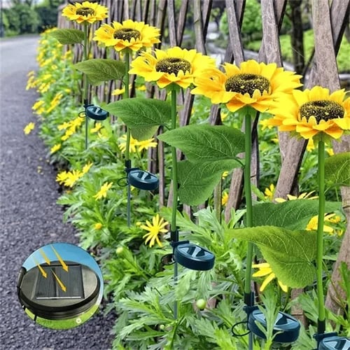 🌻Last Day 70% OFF-- Waterproof Solar Sunflower Light