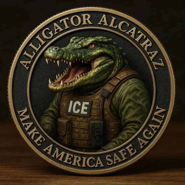 🏆Flash Sale 60% OFF - 🗽🐊Alligator Alcatraz Humor Collectible Coin