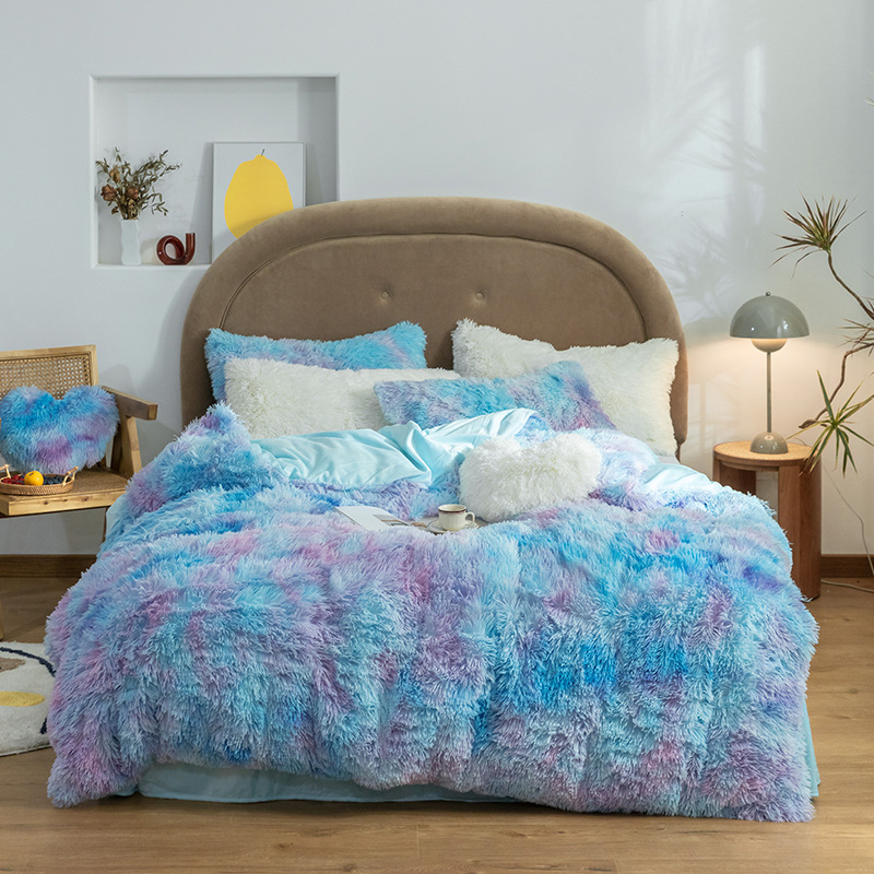 🌲CHRISTMAS HOT SALE - 50% OFF🎁Sully Blue Fluffy Silky Bed Sheet
