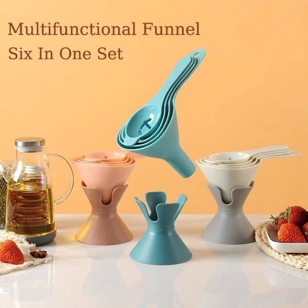 (🎄Christmas Hot Sale- 49% OFF) 6-in-1 Multifunctional Funnel Set-Buy 4 Get Extra 20% OFF