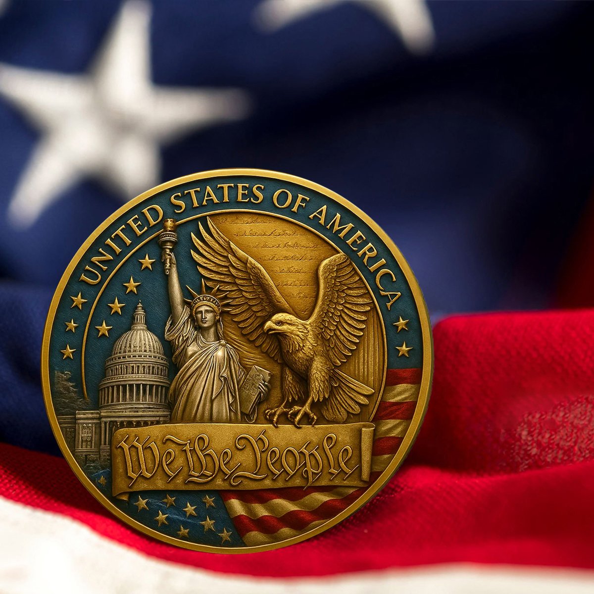 United We Stand – Commemorative Patriotic Coin