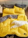 (🔥Big Sale)AB Sided Thicken Corduroy Velvet Winter Bedding Set Full Queen King Size Duvet Cover