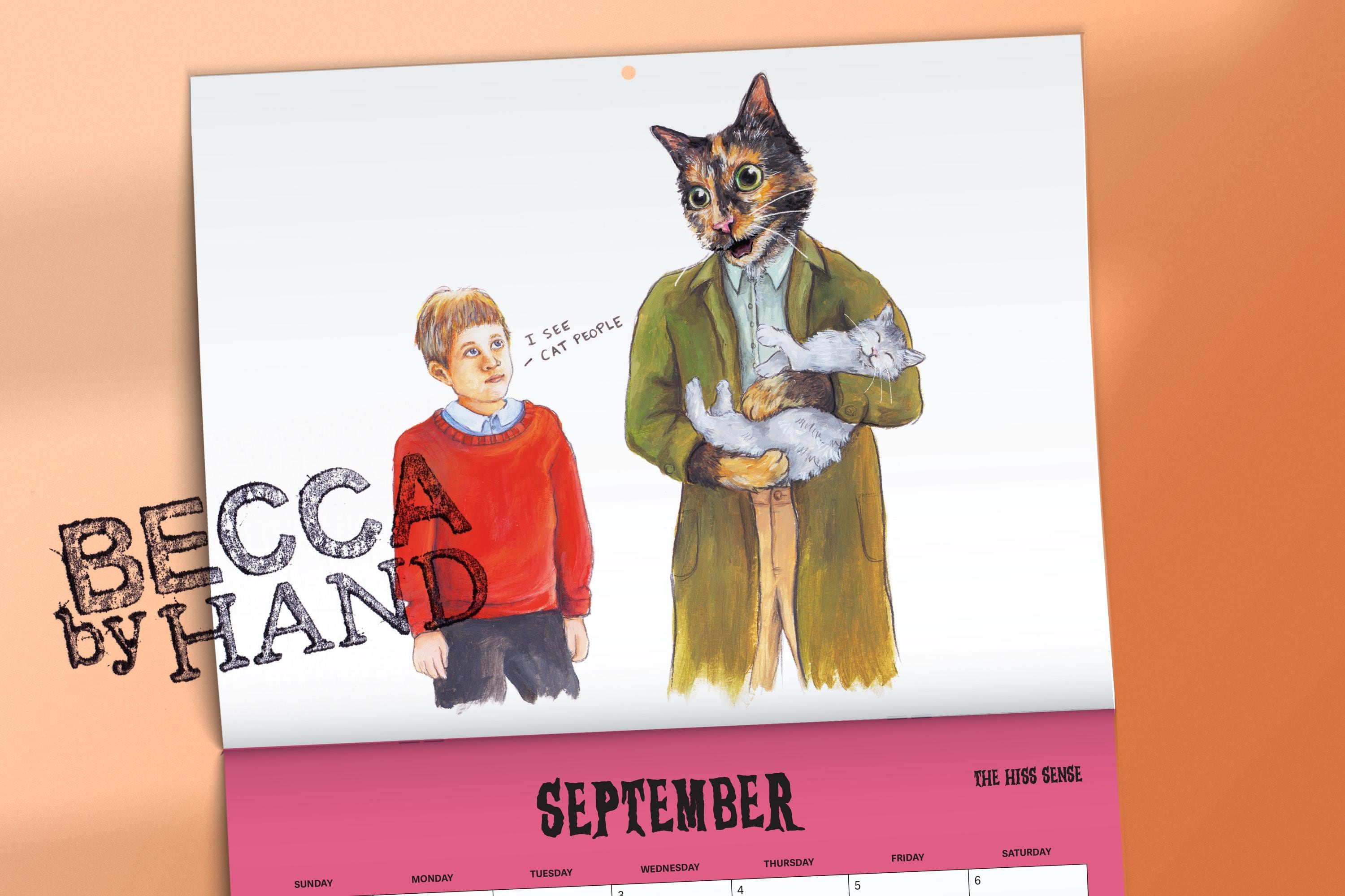 🙀Scaredy Cats 2025 Monthly Calendar