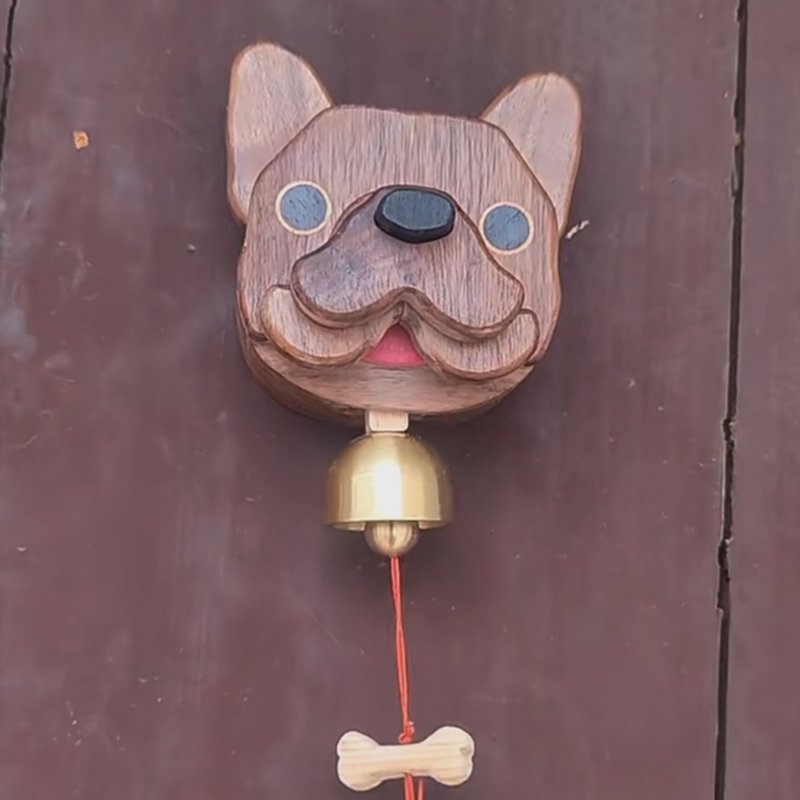 🔥Last Day 49% OFF🎁Handcrafted Wooden Shiba Inu Doorbell Wind Chime