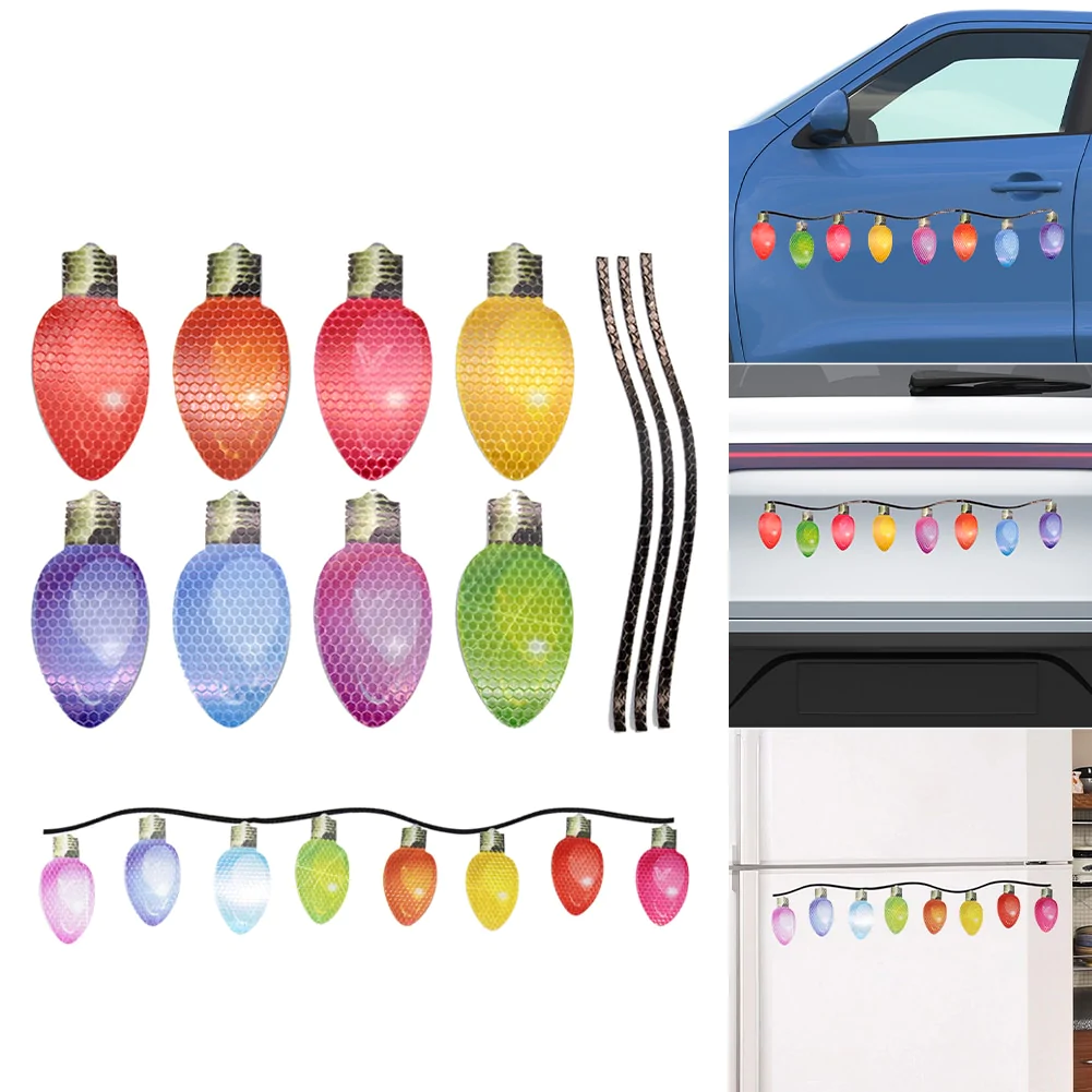 🎄🎄Early Christmas Sale 48% OFF - Reflective Light Bulb Magnet Decorations（BUY MORE SAVE MORE）