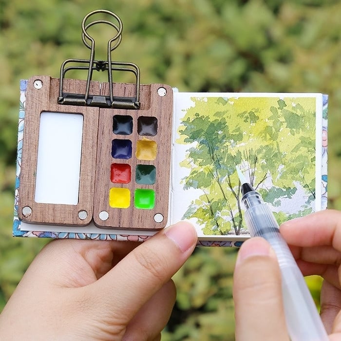 🎨The Portable Tiny Watercolor Painting Set