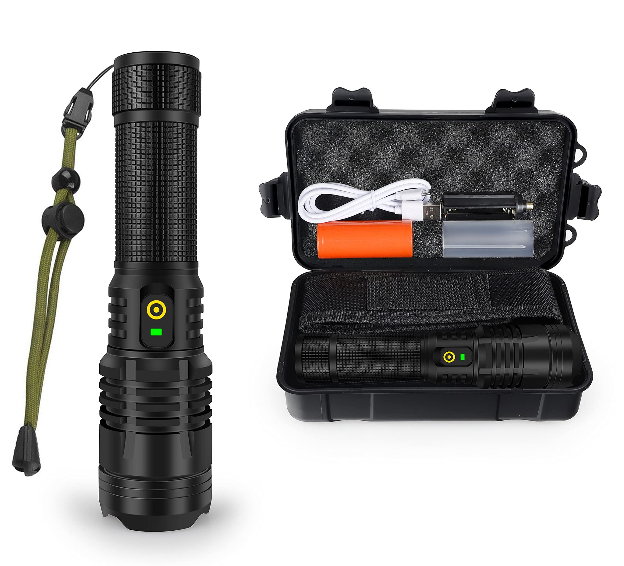 2023 New Year Limited Time Sale 70% OFF🎉LED Rechargeable Tactical Laser Flashlight 90000 High Lumens-Buy 2 Free VIP Shipping