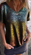 Stamping Short-sleeved T-shirt