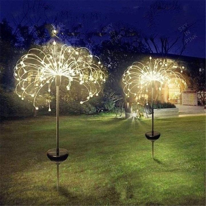 Summer Hot Sale 50% OFF - Waterproof Solar Garden Fireworks Lamp