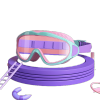 HD children's large frame waterproof and anti-fog swimming goggles