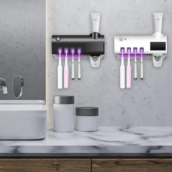 🔥Last Day Promotion - 50% OFF🎁💥🦠Smart UV Sterilizing Toothbrush Holder🦷