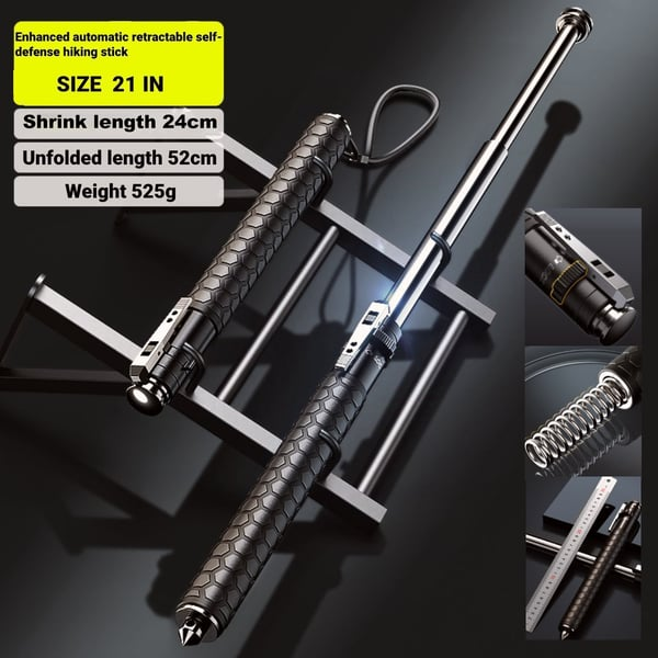 🔥Limited Time Sale 48% OFF🎉2023 Enhanced Retractable Self-defense Hiking Stick-Buy 2 Get Free Shipping