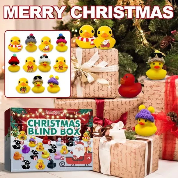 🔥Last Day Promotion 48% OFF-🎁- Christmas Rubber Ducks Advent Calendar 2024(1 Set 24🦆 Ducks)