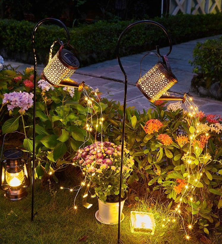 （💋DISCOUNTS ONLY TODAY - 50% OFF）Solar Glowing Fairy Watering Can Light