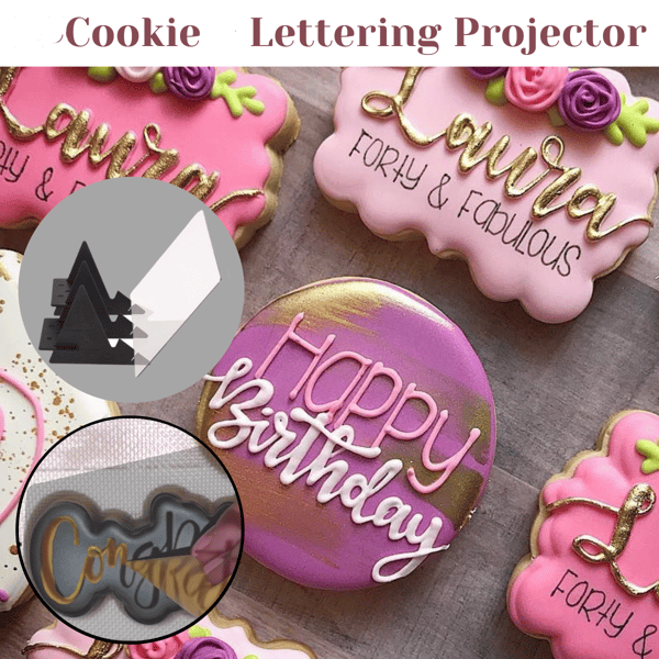 (🎄EARLY CHRISTMAS SALE - 50% OFF) 🎁Cookie Lettering Projector, Buy 2 Free Shipping Only Today🚚